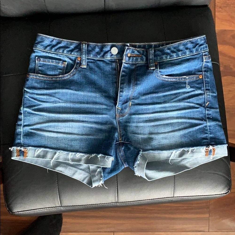 GAP 1969 Slim Cut-Off High-Waisted Denim Shorts